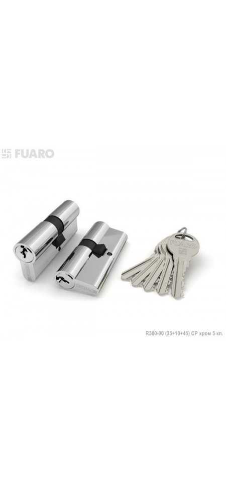 Цилиндровый механизм Fuaro R300 90 (35+10+45)